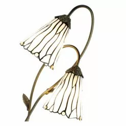 HAES DECO - Tiffany Tafellamp Bruin 35x18x61 Cm Fitting E14 / Lamp Max 2x25W -LAMPEN Winkel 3933179 87fba2f2