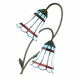 HAES DECO - Tiffany Tafellamp Bruin 35x18x61 Cm Fitting E14 / Lamp Max 2x25W -LAMPEN Winkel 3933181 4b08baa6