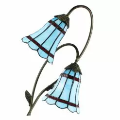 HAES DECO - Tiffany Tafellamp Bruin 35x18x61 Cm Fitting E14 / Lamp Max 2x25W -LAMPEN Winkel 3933181 7cad2f16