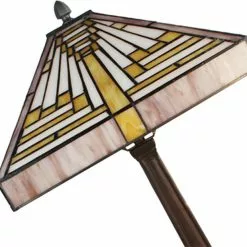 HAES DECO - Tiffany Tafellamp Creme 31x31x48 Cm Fitting E27 / Lamp Max 1x60W -LAMPEN Winkel 3933209 c80673f4