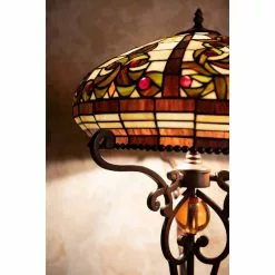 HAES DECO - Tiffany Tafellamp Creme, Bruin Ø 42x72 Cm Fitting E27 / Lamp Max 2x60W 11 HAES DECO - Tiffany Tafellamp Creme, Bruin Ø 42x72 Cm Fitting E27 / Lamp Max 2x60W -LAMPEN Winkel 3933226 6f8257b0