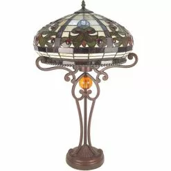 HAES DECO - Tiffany Tafellamp Creme, Bruin Ø 42x72 Cm Fitting E27 / Lamp Max 2x60W 7 HAES DECO - Tiffany Tafellamp Creme, Bruin Ø 42x72 Cm Fitting E27 / Lamp Max 2x60W -LAMPEN Winkel 3933226 a51edd7b