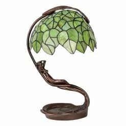 HAES DECO - Tiffany Tafellamp Groen 28x20x41 Cm Fitting E27 / Lamp Max 1x40W 12 HAES DECO - Tiffany Tafellamp Groen 28x20x41 Cm Fitting E27 / Lamp Max 1x40W -LAMPEN Winkel 3933250 d2432825
