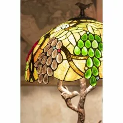 HAES DECO - Tiffany Tafellamp Groen Ø 40x60 Cm Fitting E27 / Lamp Max 2x60W -LAMPEN Winkel 3933255 2477d1ef