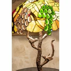 HAES DECO - Tiffany Tafellamp Groen Ø 40x60 Cm Fitting E27 / Lamp Max 2x60W -LAMPEN Winkel 3933255 f813a69a