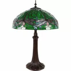 HAES DECO - Tiffany Tafellamp Groen Ø 41x57 Cm Fitting E27 / Lamp Max 2x40W 7 HAES DECO - Tiffany Tafellamp Groen Ø 41x57 Cm Fitting E27 / Lamp Max 2x40W -LAMPEN Winkel 3933257 0e96d247