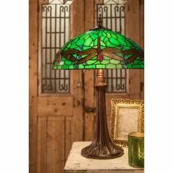 HAES DECO - Tiffany Tafellamp Groen Ø 41x57 Cm Fitting E27 / Lamp Max 2x40W 6 HAES DECO - Tiffany Tafellamp Groen Ø 41x57 Cm Fitting E27 / Lamp Max 2x40W -LAMPEN Winkel 3933257 edd158a5