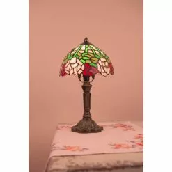 HAES DECO - Tiffany Tafellamp Groen, Roze Ø 21x39 Cm Fitting E14 / Lamp Max 1x25W 6 HAES DECO - Tiffany Tafellamp Groen, Roze Ø 21x39 Cm Fitting E14 / Lamp Max 1x25W -LAMPEN Winkel 3933283 cc8b2650