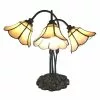 HAES DECO - Tiffany Tafellamp Meerkleurig 46x28x63 Cm Fitting E14 / Lamp Max 2x25W