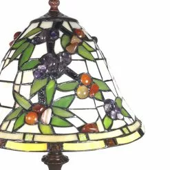 HAES DECO - Tiffany Tafellamp Meerkleurig Ø 31x47 Cm Fitting E27 / Lamp Max 1x60W -LAMPEN Winkel 3933306 9a1568a9