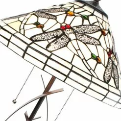 HAES DECO - Tiffany Tafellamp Ø 41x69 Cm Fitting E27 / Lamp Max 2x40W -LAMPEN Winkel 3933324 85081107