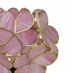 HAES DECO - Tiffany Tafellamp Roze 21x21x38 Cm Fitting E14 / Lamp Max 1x25W -LAMPEN Winkel 3933341 116b8dff