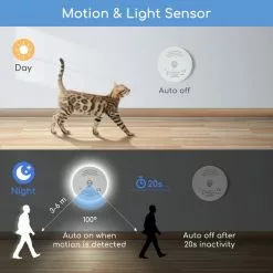 Aigostar 10ZJB - LED Nachtlampje Met Bewegingssensor- 2 Stuks - Dimbare - Nacht Lamp - Kinderen & Baby - Wit -LAMPEN Winkel 3933462 07d90933
