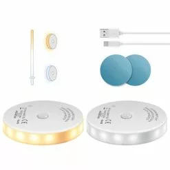 Aigostar 10ZJB - LED Nachtlampje Met Bewegingssensor- 2 Stuks - Dimbare - Nacht Lamp - Kinderen & Baby - Wit