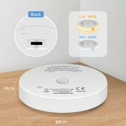 Aigostar 10ZJB - LED Nachtlampje Met Bewegingssensor- 2 Stuks - Dimbare - Nacht Lamp - Kinderen & Baby - Wit -LAMPEN Winkel 3933462 87060ac0