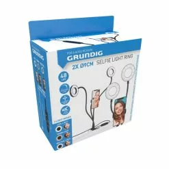 Grundig Selfie Studio Ring Lamp - 2x Lamps - Social Media And Vlogs - With Table Clamp - Flexible Neck - USB -LAMPEN Winkel 3935346 58fbd69d