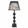 HAES DECO - Tafellamp - City Jungle - Olifanten Bedrukte Lamp, Ø 27x57 Cm - Bureaulamp, Sfeerlamp, Nachtlampje