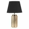 HAES DECO - Tafellamp - Modern Chic - Goudkleurige Lamp, Ø 30x50 Cm - Bureaulamp, Sfeerlamp, Nachtlampje