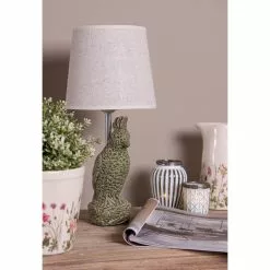 HAES DECO - Tafellamp - City Jungle - Papegaai Lamp, Ø 18x36 Cm - Groen Keramiek Met Beige - Bureaulamp, Sfeerlamp -LAMPEN Winkel 3946952 2c66662e