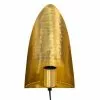 HAES DECO - Wandlamp - Dramatic Chic - Stijlvolle Lamp, 16x7x25 Cm - Goudkleurig Metaal - Muurlamp, Sfeerlamp
