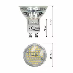 ECD GERMANY 20 X LED Lamp GU10 44 SMD Spot 3W Glas Neutraal Wit -LAMPEN Winkel 3957548 12d5d981 1
