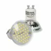 ECD GERMANY LED-lamp GU10 44SMD Vlek 3W In Glas Warm Wit 3000K