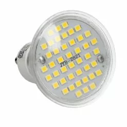 ECD Germany 10er Set LED-lamp GU10 44SMD Spot 3W - Vervangen Van 25W-lamp - Gemaakt Van Glas - 251 Lumen - Warmwit 3000K -LAMPEN Winkel 3957676 50482696