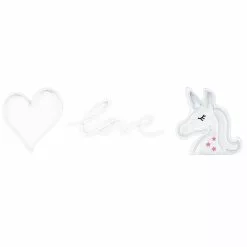 Beliani SUSIE - Neon Lamp-Roze-Synthetisch Materiaal