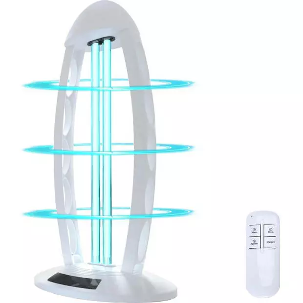 BES LED UV-C Tafellamp - Aigi Desty - Desinfectie Lamp - UV Sterilizer - Afstandsbediening - Timer - 360º - Wit 2 BES LED UV-C Tafellamp - Aigi Desty - Desinfectie Lamp - UV Sterilizer - Afstandsbediening - Timer - 360º - Wit - Afbeelding 2