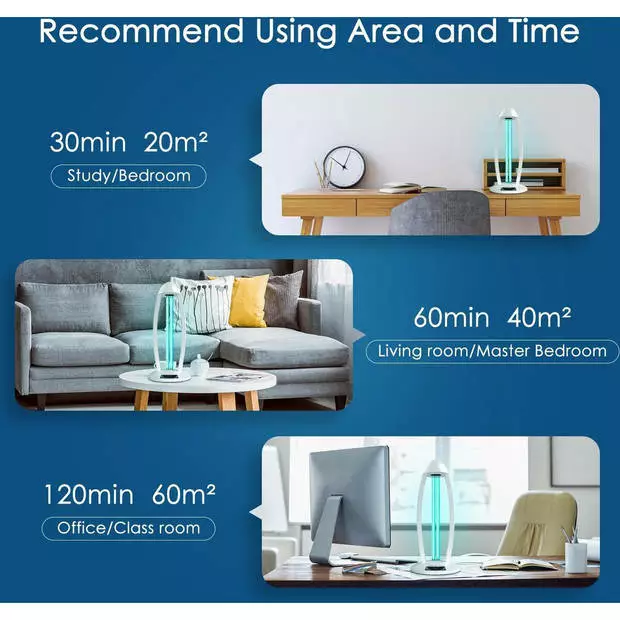 BES LED UV-C Tafellamp - Aigi Desty - Desinfectie Lamp - UV Sterilizer - Afstandsbediening - Timer - 360º - Wit 3 BES LED UV-C Tafellamp - Aigi Desty - Desinfectie Lamp - UV Sterilizer - Afstandsbediening - Timer - 360º - Wit - Afbeelding 3